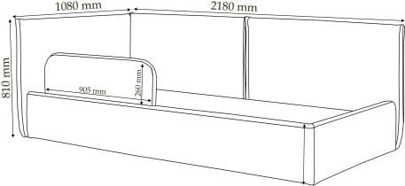 Constanta - Dvižna postelja Kidi - 90x200 cm