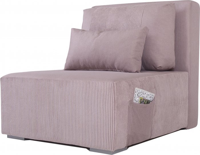 Fola - Fotelj z ležiščem Ambi - pepel roza