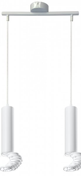Candellux - Viseča stropna svetilka Tube 2x50W GU10 6/30 White