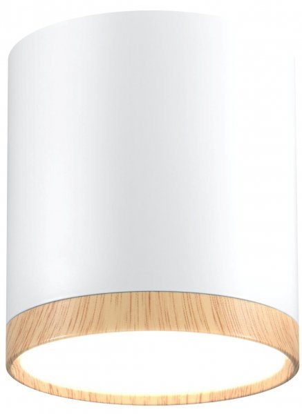 Candellux - Stropna svetilka Tube 5W LED 4000K 6,8cm Wood/White