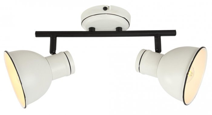 Candellux - Viseča stropna svetilka Zumba 2x40W E14 White/Black