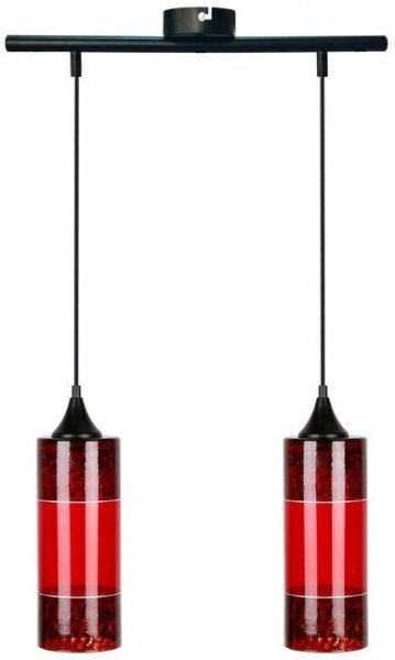 Candellux - Viseča stropna svetilka Plazma 2x60W E27 Red