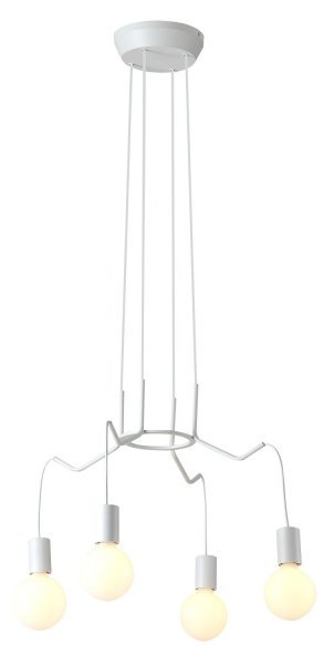 Candellux - Viseča stropna svetilka Basso 4x40W E27 White Mat