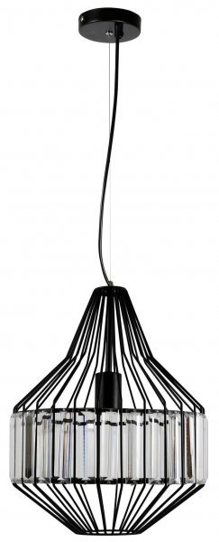 Candellux - Viseča stropna svetilka Alvaro -1 30 1x40W E27 Black