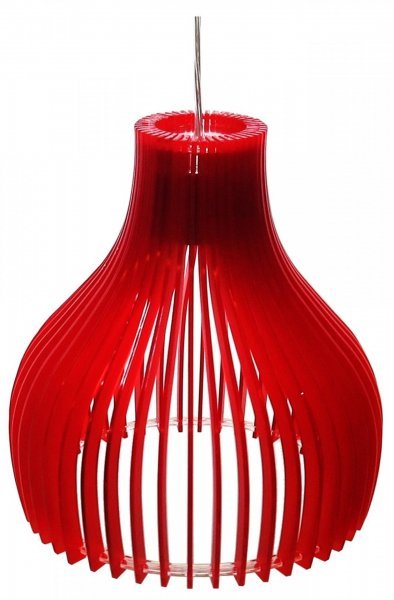 Candellux - Viseča stropna svetilka Buren 1x60W E27 Red