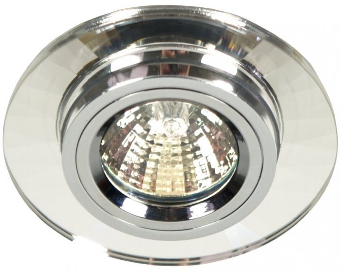 Candellux - Reflektorska svetilka SS-10 CH/WH 1x50W MR16 Chrome/Glass