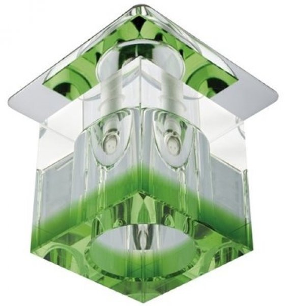 Candellux - Reflektorska svetilka SK-19 CH/GR-P 1x20W G4 Chrome/Green