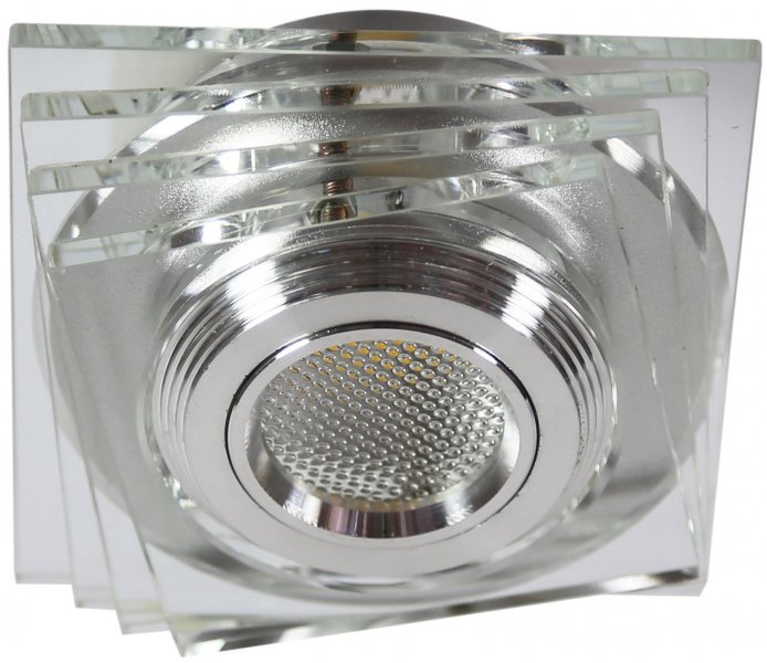 Candellux - Reflektorska svetilka SS-32 AL/TR 3W LED Transparent