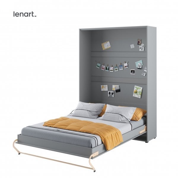 Bed Concept - Postelja v omari Lenart - Concept Pro 01 - 140x200 cm - siva