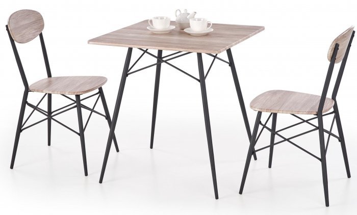 Halmar - Jedilna miza Kabir + 2 stola