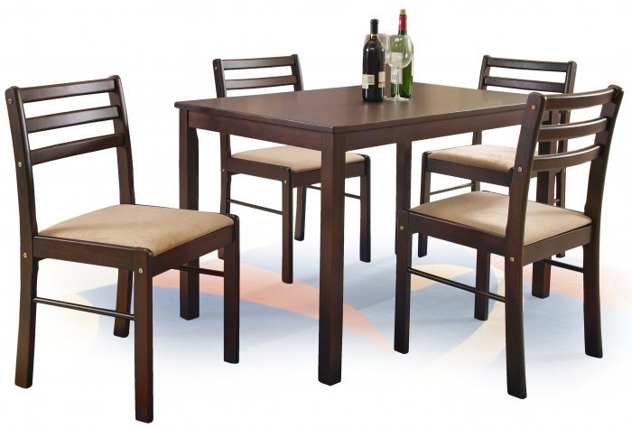 Halmar - Jedilna miza New Starter + 4 stoli