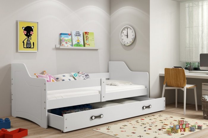 BMS Group - Otroška postelja Sofix - 80x160 cm - bela