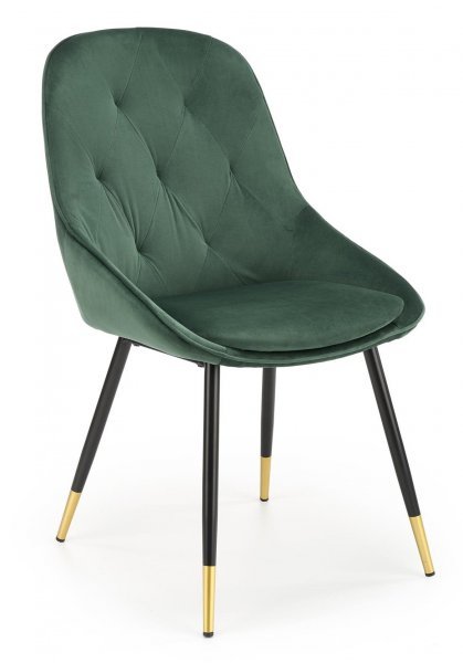 Halmar - Jedilniški stol K437 - temno zelen
