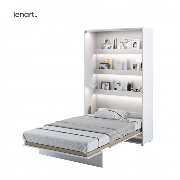 Bed Concept - Postelja v omari Lenart - Bed Concept 02 - 120x200 cm - bela