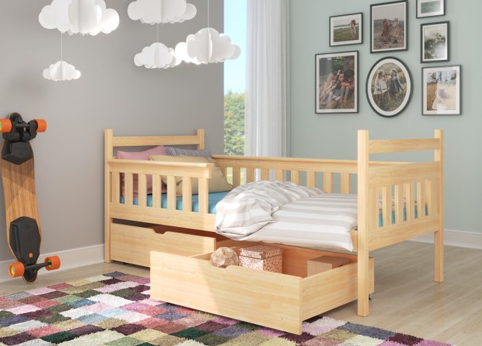ADRK - Otroška postelja Eman - 90x200 cm - bor
