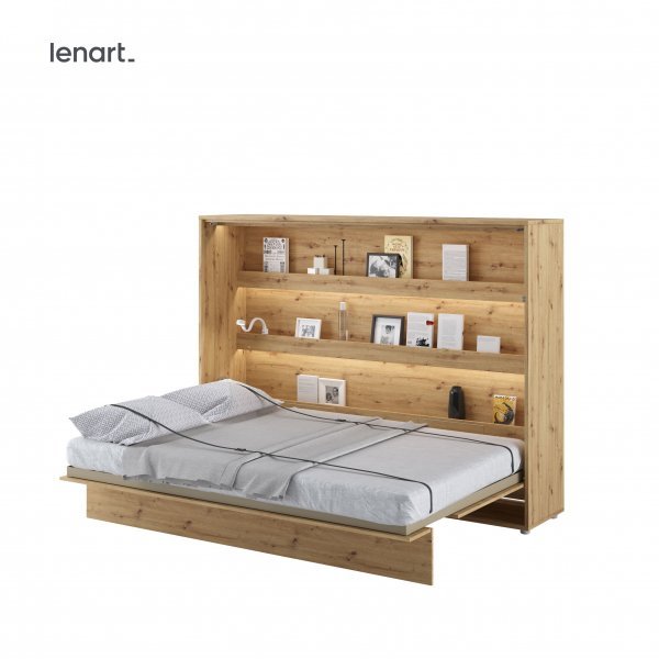 Bed Concept - Postelja v omari Lenart - Bed Concept 04 - 140x200 cm - artisan hrast 