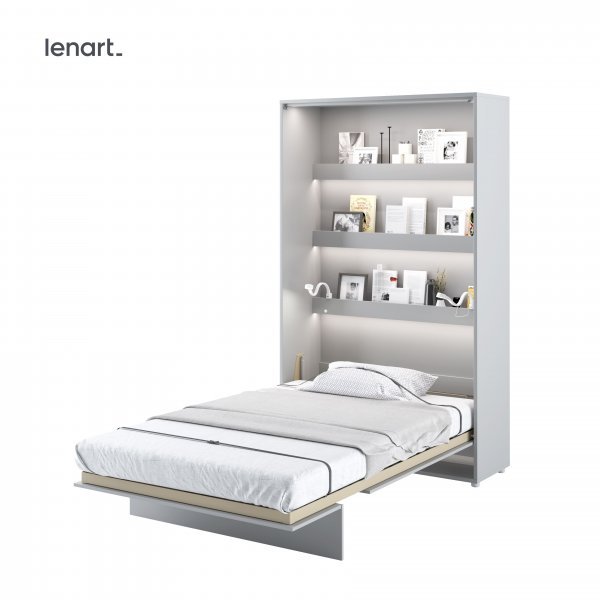 Bed Concept - Postelja v omari Lenart - Bed Concept 02 - 120x200 cm - siva