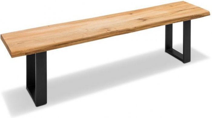 Fola - Lesena plošča za klop Connect - naraven Rob DL - 200x38 cm