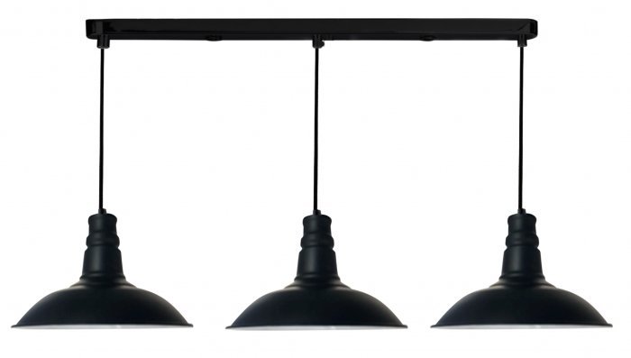 Candellux - Viseča stropna svetilka Consuela Pendant 3x60W Black