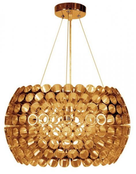 Candellux - Viseča stropna svetilka Abros 40 1x60W E27 Copper