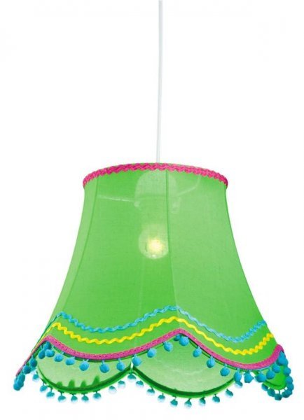 Candellux - Viseča stropna svetilka Arlekin 1x60W E27 Green