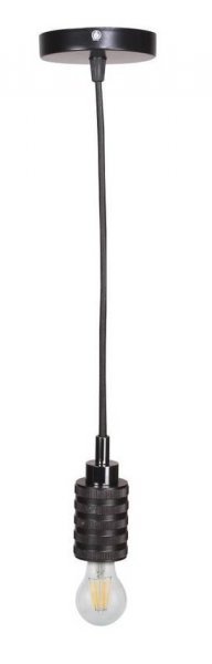 Candellux - Viseča stropna svetilka Steel 1x60W E27 Black