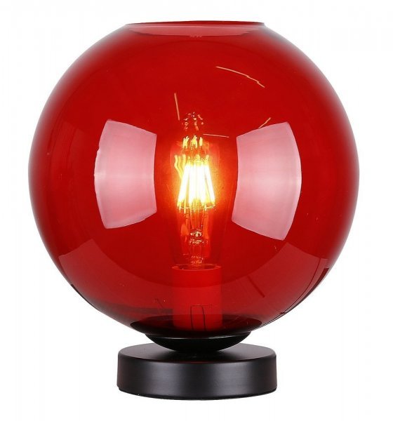 Candellux - Namizna svetilka Globe 1x60W E27 Red