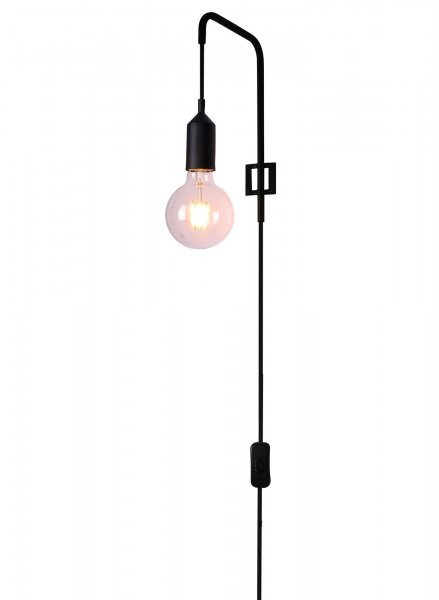 Candellux - Stenska svetilka Laren 1x40W E27 Black