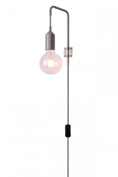 Candellux - Stenska svetilka Laren 1x40W E27 Gray