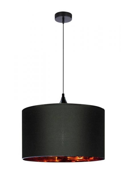 Candellux - Viseča stropna svetilka Talerz 1x60W E14 Black