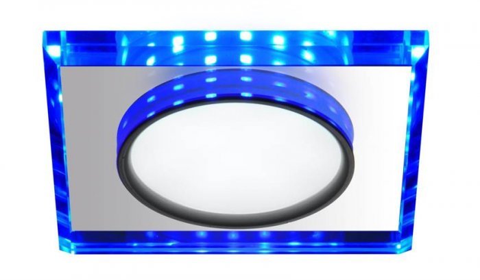 Candellux - Reflektorska svetilka SSP-22 CH/TR+BL 8W LED 6500K 230V Blue