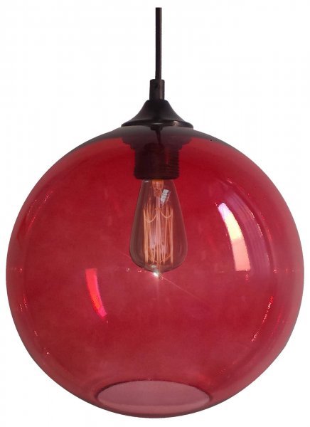 Candellux - Viseča stropna svetilka Edison 25 1x60W E27 Red