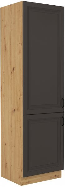 Stolarz-Lempert - Visoka omara za vgradno pečico Stilo - siva/artisan hrast - 60 cm LO-210 2F