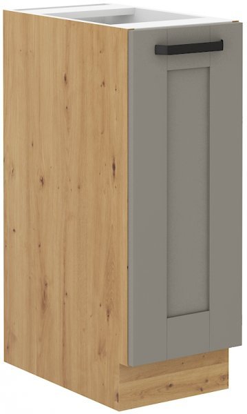 Stolarz-Lempert - Spodnja omarica s policami Luna - claygrey/artisan hrast - 30 cm D CARGO BB