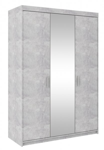 Stolarz-Lempert - Garderobna omara Elena BJ03 z ogledalom - svetel beton