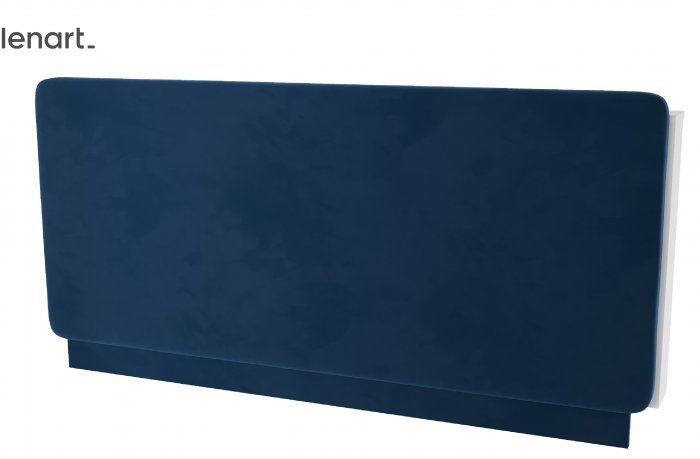 Bed Concept - Oblazinjeno vzglavje CP-12 za posteljo v omari CP-01 - modra - negorljiva tkanina 