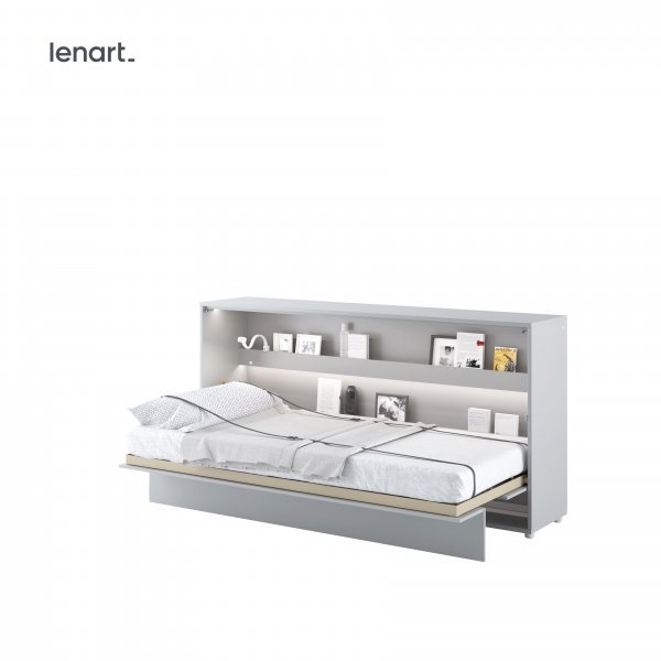 Bed Concept - Postelja v omari Lenart - Bed Concept 06 - 90x200 cm - siva