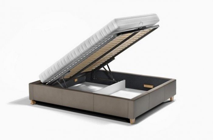 Comforteo - Odpiranje predala za shranjevanje posteljnine s sprednje strani - 160x200 cm