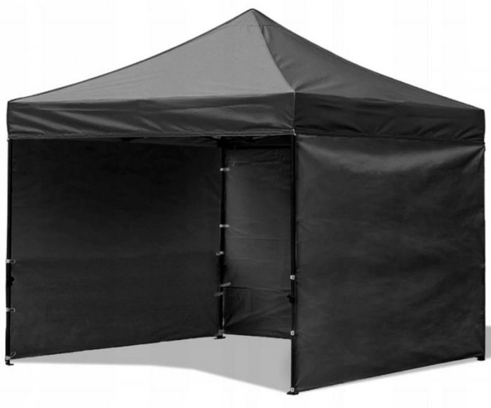 Chomik - Komercialni in vrtni šotor 3x3m - črn - NAM5742