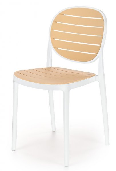 Halmar - Jedilniški stol K529 - bel/naravna