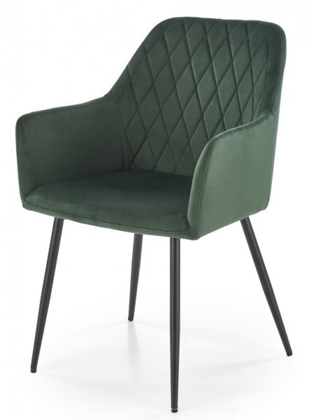 Halmar - Jedilniški stol K558 - temno zelen