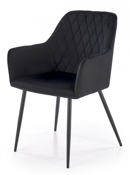 Halmar - Jedilniški stol K558 - črn
