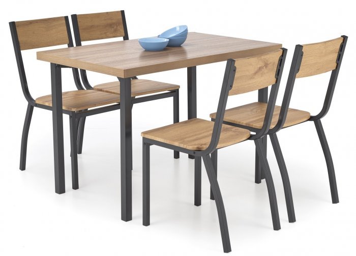Halmar - Komplet Milton (miza + 4 stoli) 
