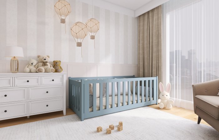 Lano - Otroška postelja Concept - 80x200 cm - Siva