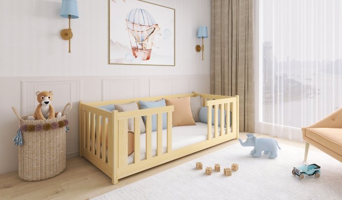 Lano - Otroška postelja Fero - 90x190 cm - Bor